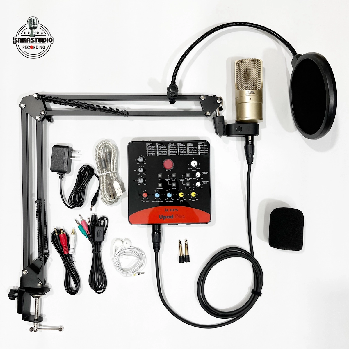 Bộ mic livestream iCON Upod Pro + Takstar PC K200