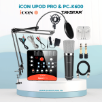 Combo thu âm livestream iCON Upod Pro + Micro Takstar PC-K600