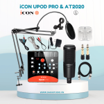 Combo thu âm livestream iCON Upod Pro + Micro AT2020