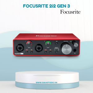 Sound card thu âm chuyên nghiệp Focusrite 2i2 Gen 3