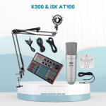 Combo Livestream giá rẻ K300 + Micro iSK AT100