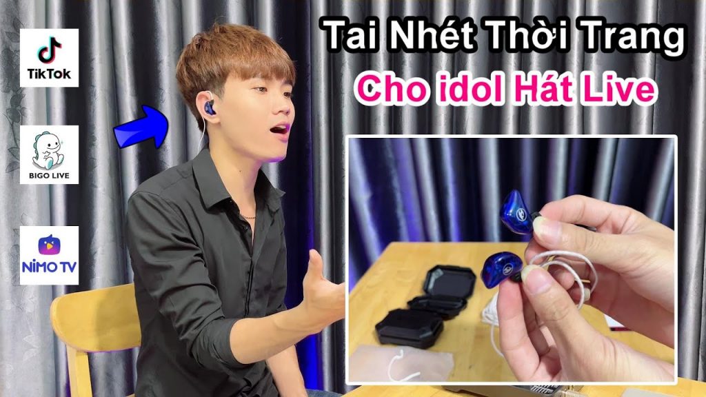 Tai nghe hát livestream thời trang cho idol