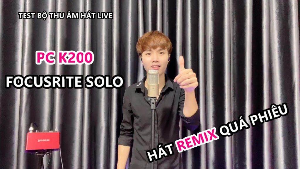 Test bộ thu âm k200 focusrite solo gen 3