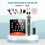 Combo hát livestream không dây iCON Upod Pro + Micro iSK SM58