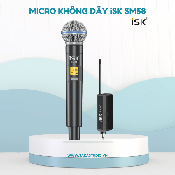 Micro Hát Live Không Dây iSK SM58