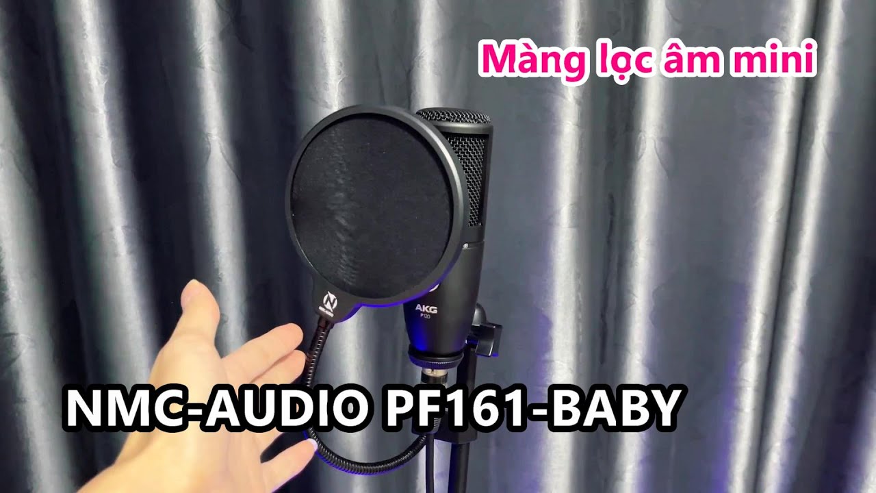 Màng lọc âm mini kiểu dáng bây by nmc-audio pf161-baby