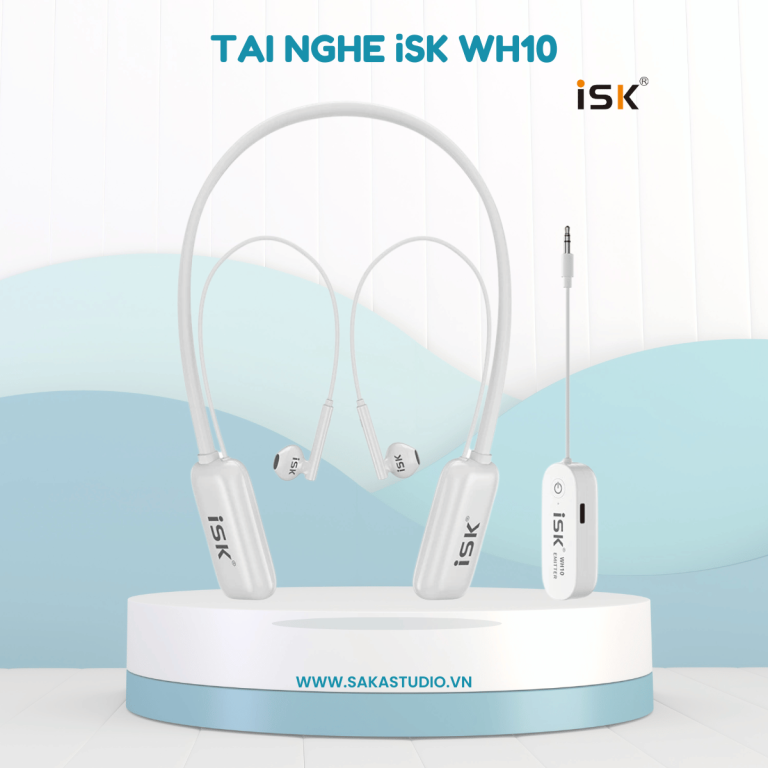 Tai nghe livestream không dây isk wh10
