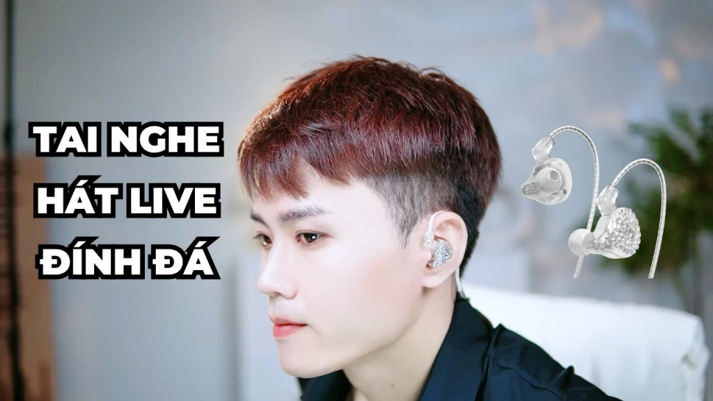 Tai nghe hát live đính đá cho idol live iSK ES80