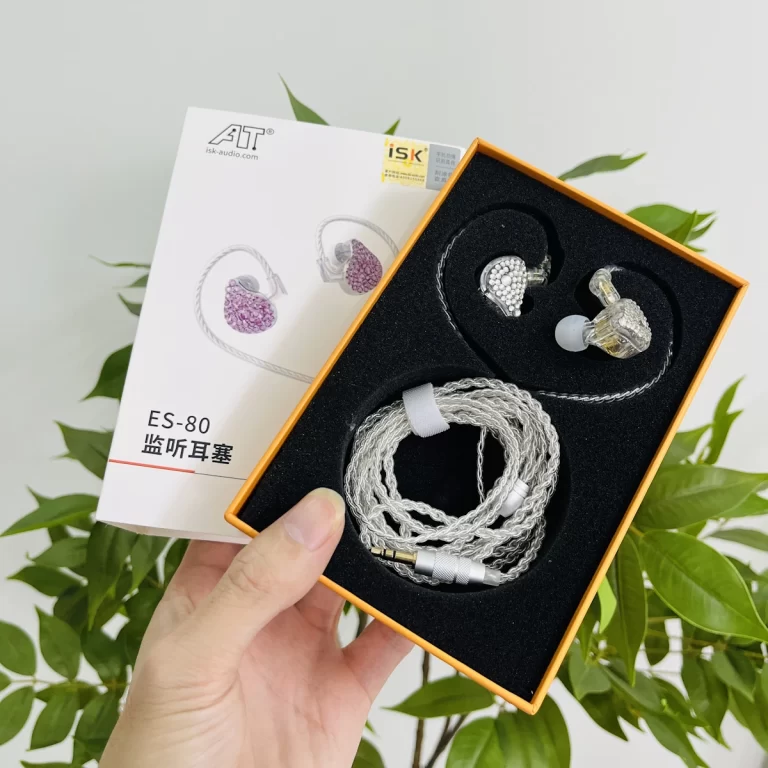 Tai nghe hát live đính đá isk es80