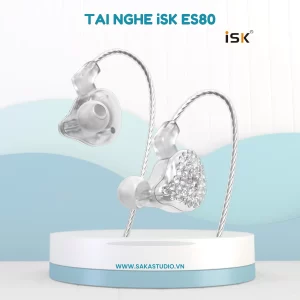 isk es80 tai nghe hát live đính đá
